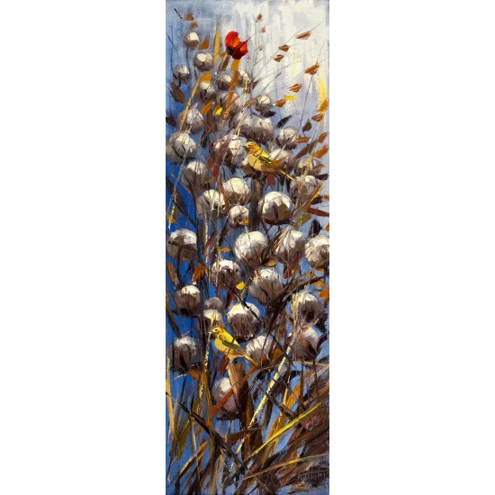 Göğe Bakan Beyazlar Yağlı Boya Tablosu