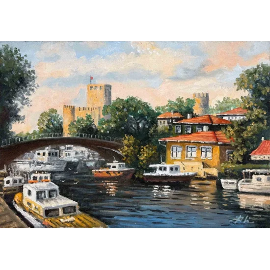 Göksu Riverside Oil Painting