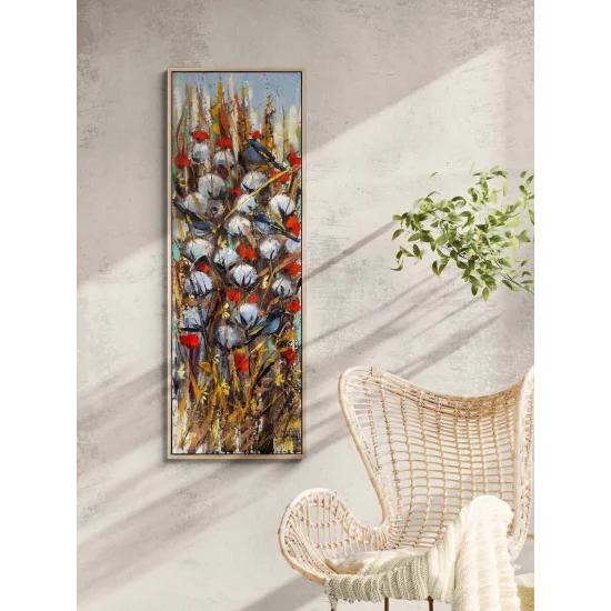 Gökyüzü Altında Pamuklar Yağlı Boya Tablosu