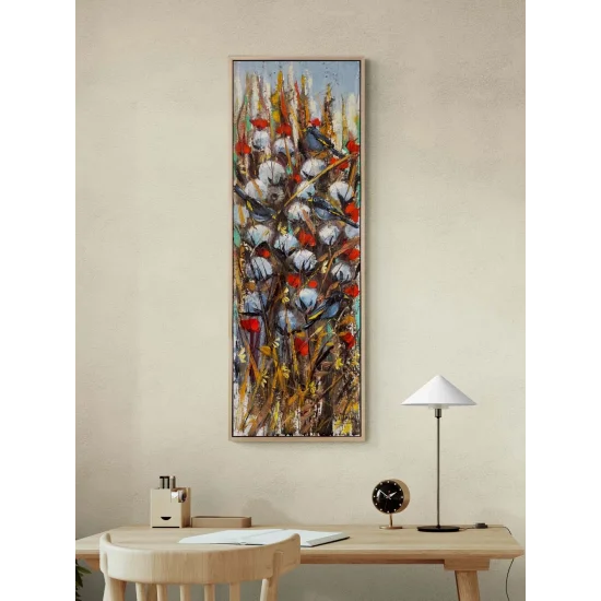 Gökyüzü Altında Pamuklar Yağlı Boya Tablosu