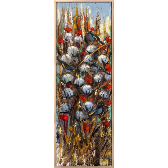 Gökyüzü Altında Pamuklar Yağlı Boya Tablosu