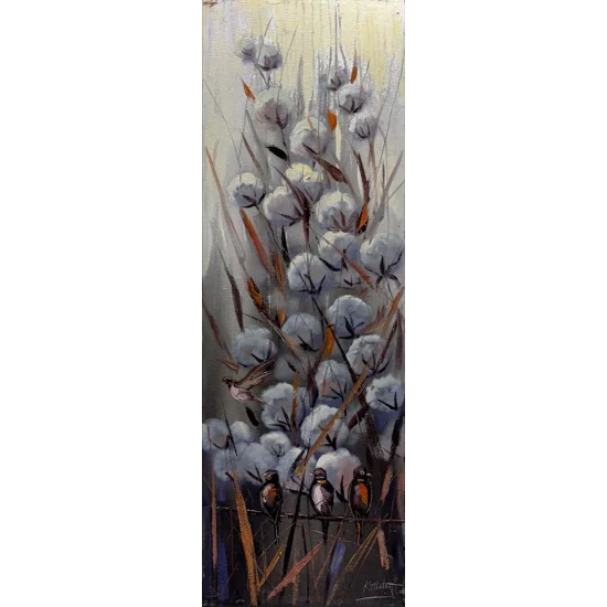 Gökyüzüyle Buluşan Tarla Yağlı Boya Tablosu