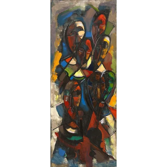 Gölge İzleri Yağlı Boya Tablosu