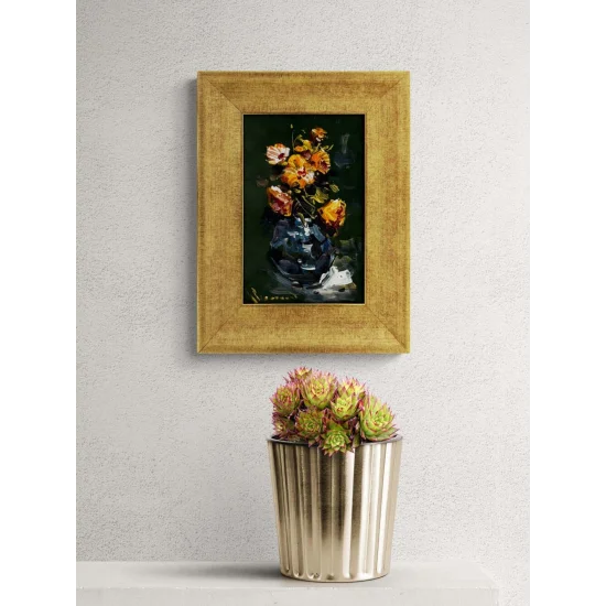 Gölgede Filiz Yağlı Boya Tablosu