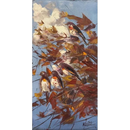 Gölgedeki Kanatlar Yağlı Boya Tablosu