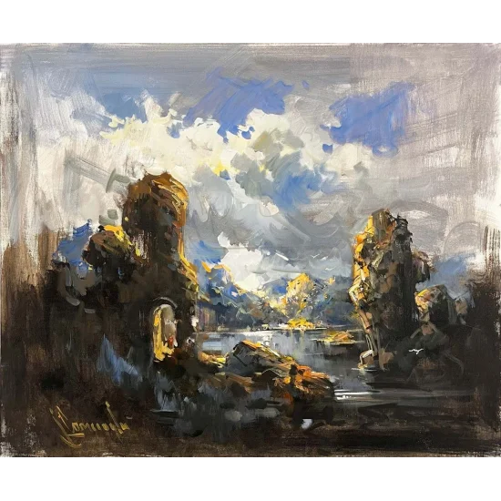 Depth of the Lake Oil Painting