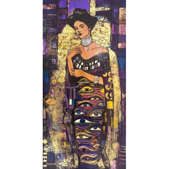 Gözlerin Sırrı Yağlı Boya Tablosu