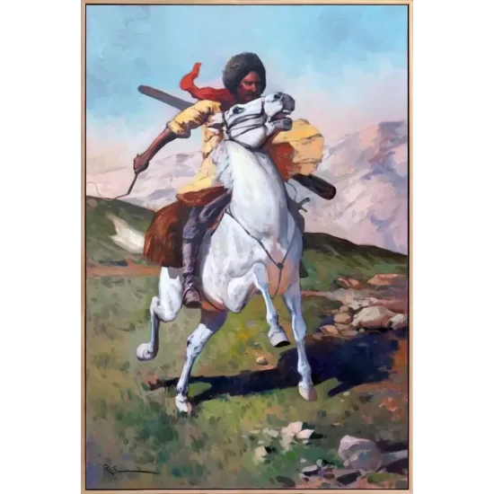 Güç ve Şahlanış Yağlı Boya Tablosu