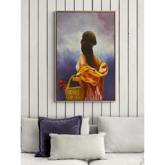 Güllü Güzel Yağlı Boya Tablosu