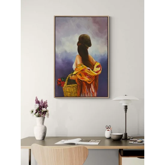 Güllü Güzel Yağlı Boya Tablosu