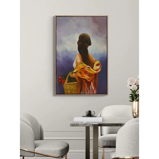 Güllü Güzel Yağlı Boya Tablosu