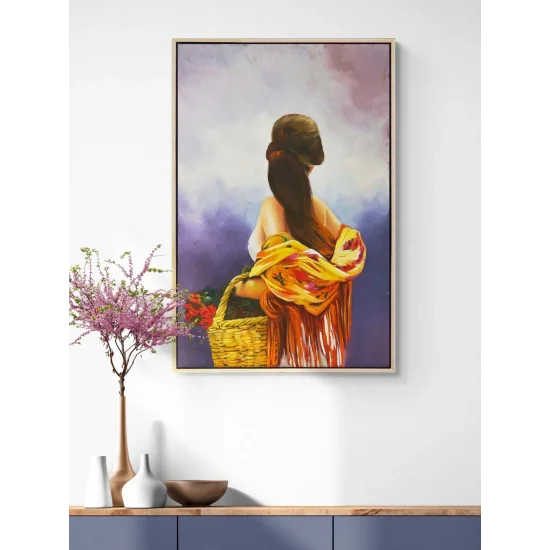 Güllü Güzel Yağlı Boya Tablosu