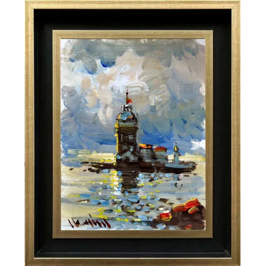 Maidens Tower At Sunset Oil Painting