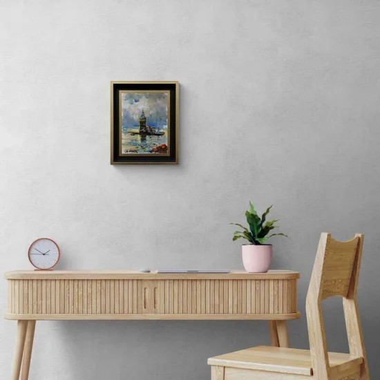 Maidens Tower At Sunset Oil Painting