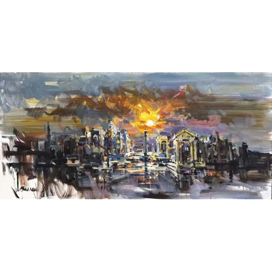 The City Beyond the Sun Oil Painting