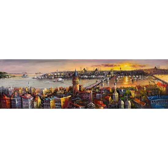 Haliçin Sessizliği Yağlı Boya Tablosu