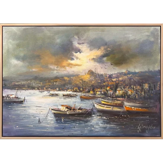 Haliç’e Doğru Yağlı Boya Tablosu