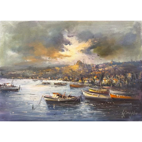 Haliç’e Doğru Yağlı Boya Tablosu