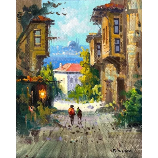 Hatıralarda İstanbul Yağlı Boya Tablosu