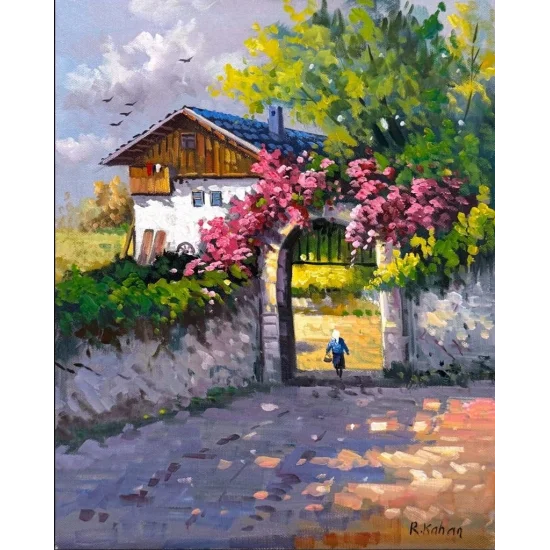 Hatıraların Bahçesi Yağlı Boya Tablosu