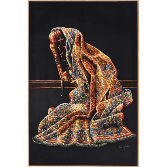 Hatıralı Koltuk Yağlı Boya Tablosu