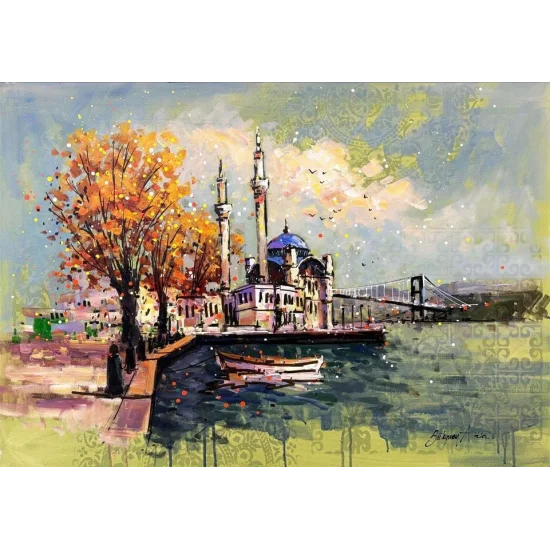 Hayallerde Ortaköy Yağlı Boya Tablosu