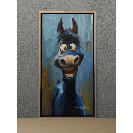 The Excited Donkey Oil Painting