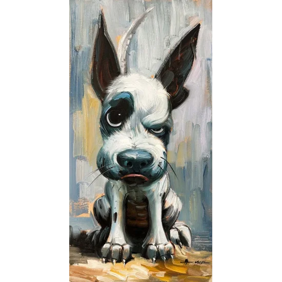 Hırçın Dost Yağlı Boya Tablosu