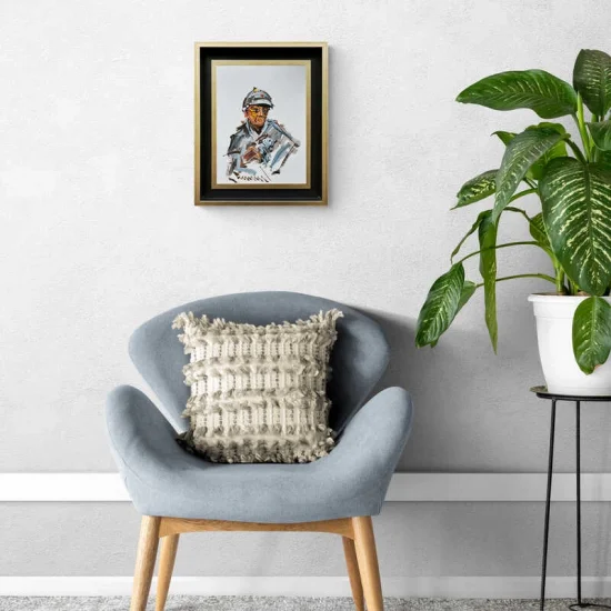 Hoca ve Köpeği Yağlı Boya Tablosu