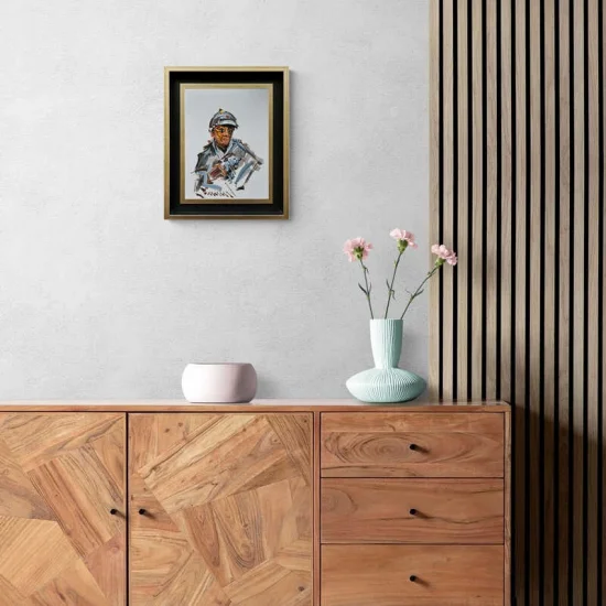 Hoca ve Köpeği Yağlı Boya Tablosu