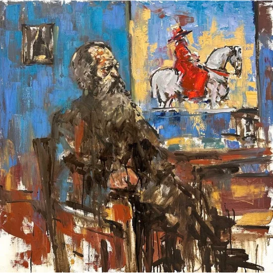 Hüzünlü Gölgeler Yağlı Boya Tablosu