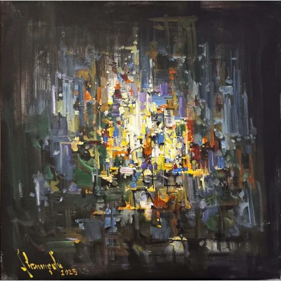 Silence Exploding Inside Me Oil Painting