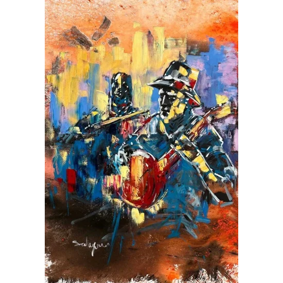 İnsanın Ezgisi Yağlı Boya Tablosu