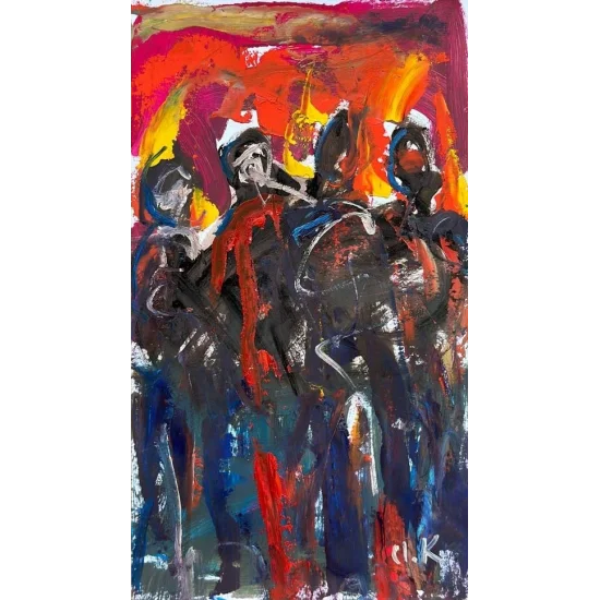 Traces Of People Oil Painting