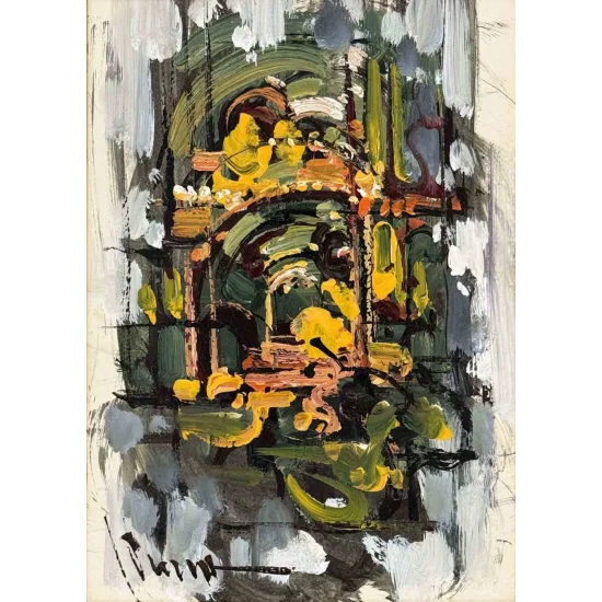 Işığa Doğru Yağlı Boya Tablosu