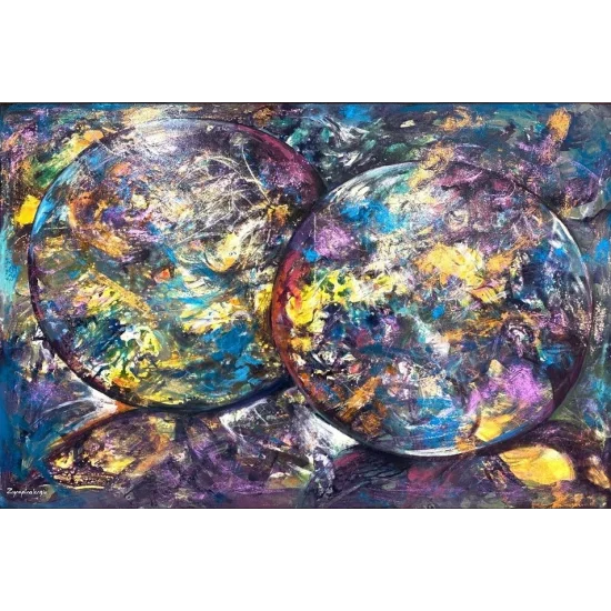 Işığın Dansı Yağlı Boya Tablosu