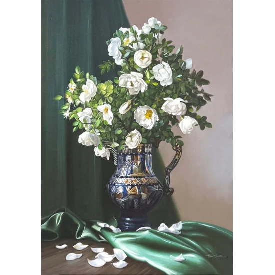 Magnolia in the Light Oil Painting