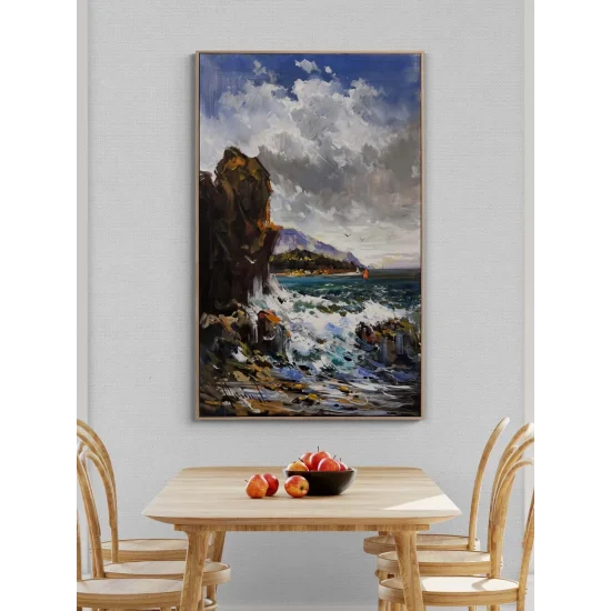 Işığın Kıyısında Yağlı Boya Tablosu