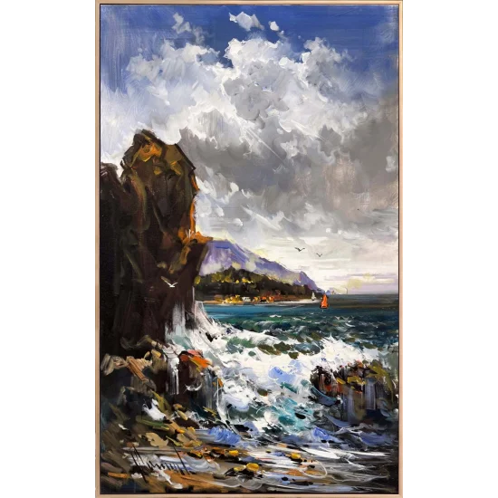 Işığın Kıyısında Yağlı Boya Tablosu