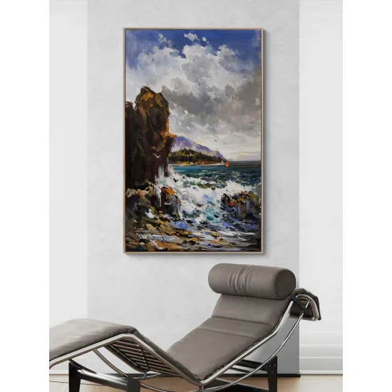 Işığın Kıyısında Yağlı Boya Tablosu