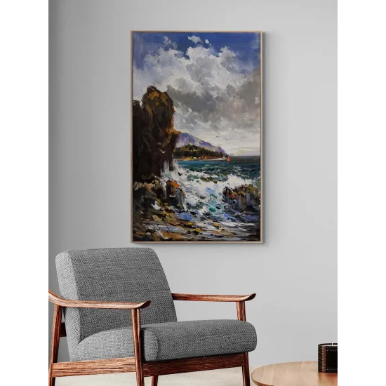 Işığın Kıyısında Yağlı Boya Tablosu