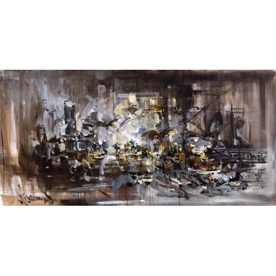 Explosion of Light Oil Painting