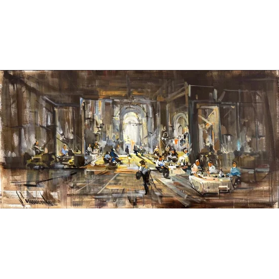 Işıkla Çizilen Anlar Yağlı Boya Tablosu