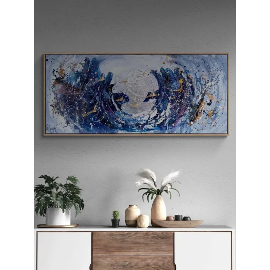 Birds Flying with Light Oil Painting