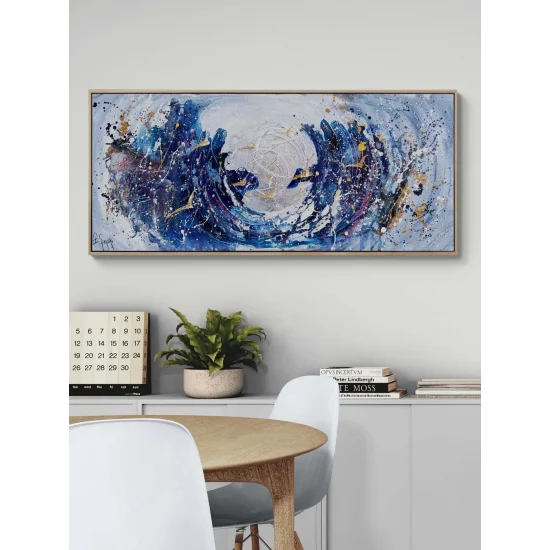 Birds Flying with Light Oil Painting