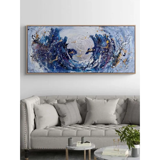 Birds Flying with Light Oil Painting