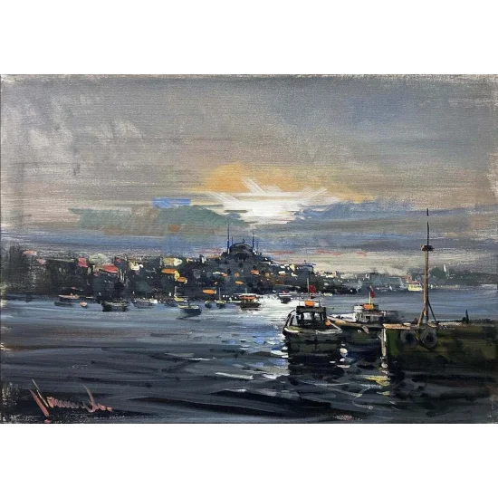 A Day on the Bosphorus Oil Painting