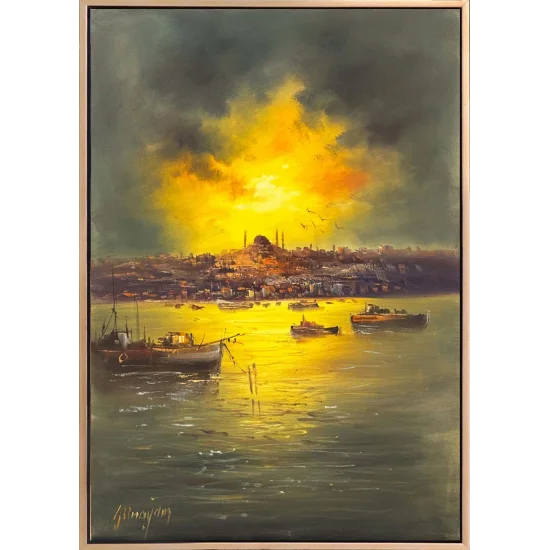 The Bosphorus on the Horizon Oil Painting