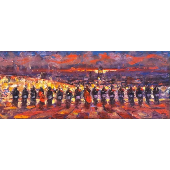 İstanbul Boğazının Orkestrası Yağlı Boya Tablosu