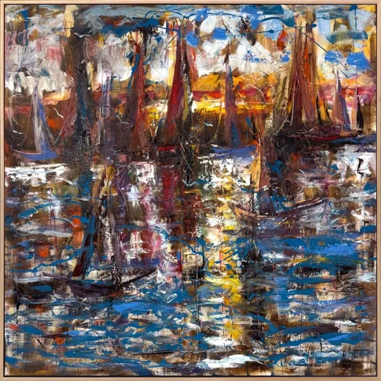 İstanbulda Kuşların Şarkısı Yağlı Boya Tablosu